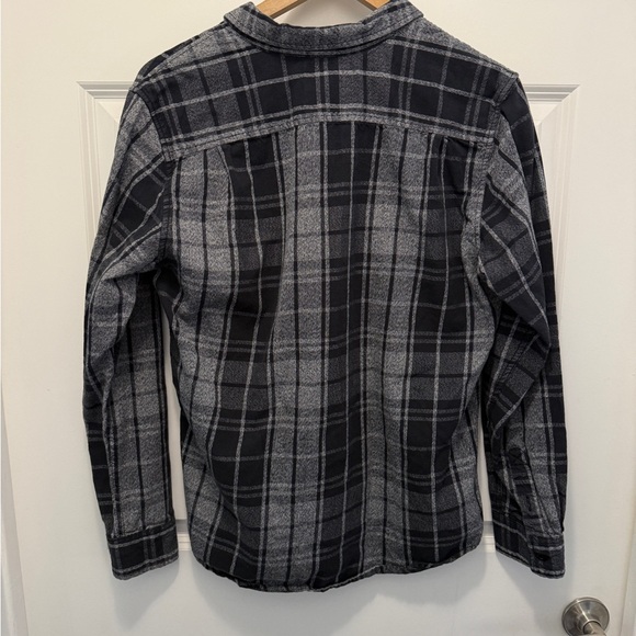 On the Byas Black and Gray Checkered Shirt - Picture 4 of 4